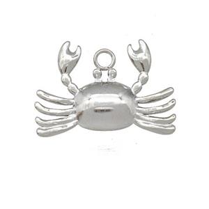 Raw Stainless Steel Crab Charms Pendant, approx 18-24mm [SSB5320]