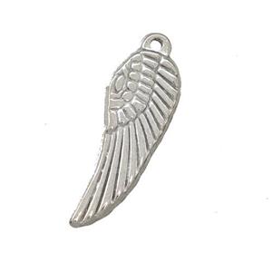 Raw Stainless Steel Angel Wings Charms Pendant, approx 9-24mm [SSB5338]