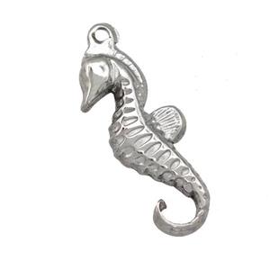 Raw Stainless Steel Seahorse Charms Pendant, approx 10-26mm [SSB5360]