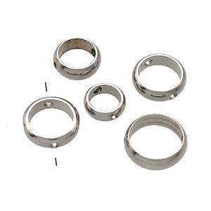 Raw Stainless Steel Circle Spacer Beads, approx 8mm [SSB5488-8MM]