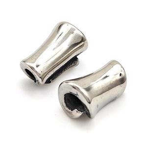 Raw Stainless Steel Beads Large Hole, approx 8-15mm, 3mm hole [SSB5800]