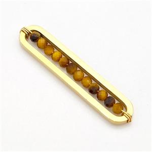 Stainless Steel Pendant With Tiger Eye Stone Wire Wrapped, approx 6-30mm [SSB5883]