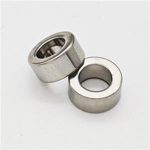 Raw Stainless Steel Rondelle Beads Large Hole, approx 5x10mm, 6mm hole [SSB6038]