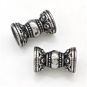 Stainless Steel Beads Caps Antique Silver, approx 8-13mm [SSB6061]