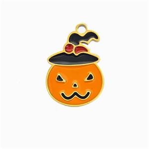 Halloween Clown Charms 304 Stainless Pendant Enamel Gold Plated, approx 10-14mm [SSB6558]