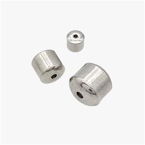 Raw Stainless Steel Column Beads Tube, approx 4mm [SSB7030-4MM]