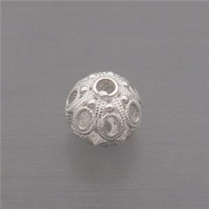 Sterling Silver Beads Round, approx 7mm dia [STS0379]