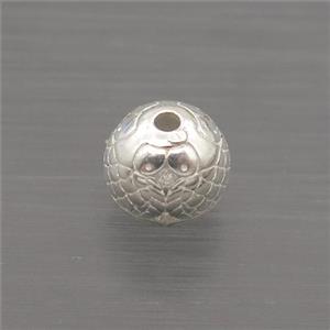 Sterling Silver Round Beads, approx 6mm [STS0396]