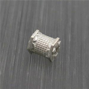Sterling Silver Beads Tube, approx 5-6mm [STS0426]