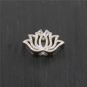 Sterling Silver Beads Lotus, approx 4-7mm [STS0429]