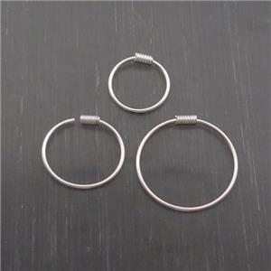 Sterling Silver Hoop Earring, approx 8mm [STS0438-8MM]