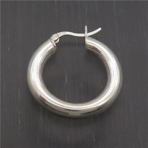 Sterling Silver Latchback Earring, approx 25mm [STS0439]