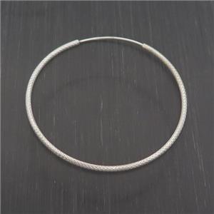 Sterling Silver Hoop Earring, approx 43mm [STS0441]