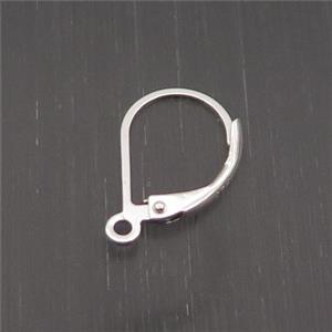 Sterling Silver Latchback Earring, approx 10-12mm [STS0444]
