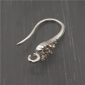 Sterling Silver Hook Earring Pave Zircon, approx 10-15mm [STS0454]
