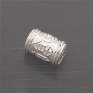 Sterling Silver Beads Tube, approx 4.5-7mm [STS0457]