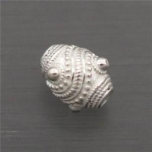 Sterling Silver Beads Barrel, approx 5.5-7.5mm [STS0459]