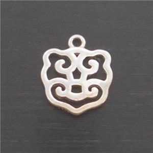 Sterling Silver Pendant Chinese Lucky, approx 7.5mm [STS0518]