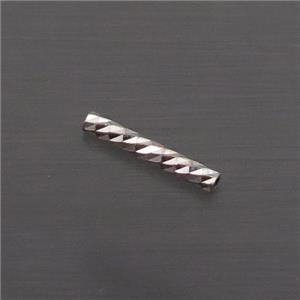 Sterling Silver Column Beads, approx 1.5x10mm [STS0539]