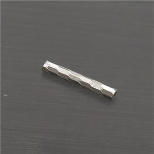 Sterling Silver Column Beads, approx 1.5x10mm [STS0540]