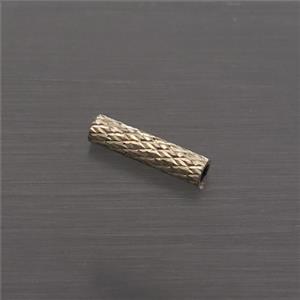 Sterling Silver Column Beads Gold Plated, approx 2x8mm [STS0543]