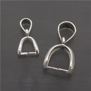Sterling Silver Pinch Bail Clasp, approx 8.5mm [STS0556-8.5MM]