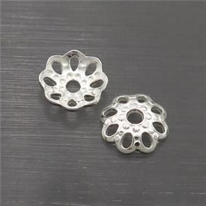 Sterling Silver Beadcaps, approx 6mm [STS0565]
