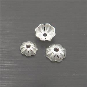 Sterling Silver Beadcaps, approx 4mm [STS0567-4MM]