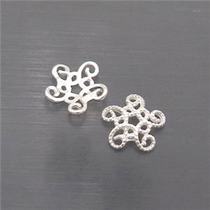 Sterling Silver Beadcaps, approx 8.5mm [STS0569]