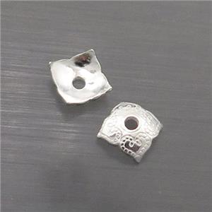 Sterling Silver Beadcaps, approx 5mm [STS0570]