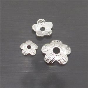 Sterling Silver Beadcaps, approx 8mm [STS0576-8MM]