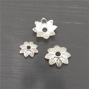Sterling Silver Bead Caps, approx 7.5mm [STS0578-7.5MM]