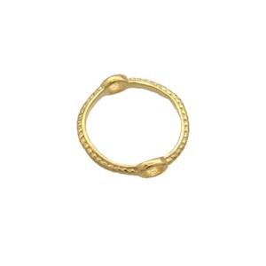 Sterling Silver Beads Circle Gold Plated, approx 7.5mm [STS0586]