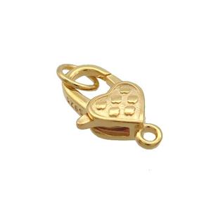 Sterling Silver Lobster Clasp Gold Plated, approx 8-13mm [STS0666]