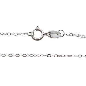 Sterling Silver Necklace Chain, approx 1mm, 40cm length [STS0674]