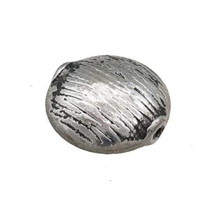 Tibetan Style Zinc Coin Beads Circle Antique Silver, approx 17mm [ZN11419]