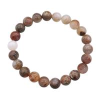 Flame Agate Bracelet Stretchy Round, approx 8mm dia [BR10798]