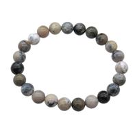 Moss Opal Bracelet Stretchy Round, approx 8mm dia [BR10807]