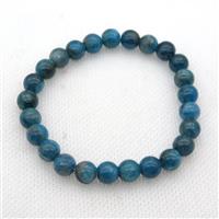 Blue Apatite Bracelet Round Stretchy, approx 8mm [BR10906]