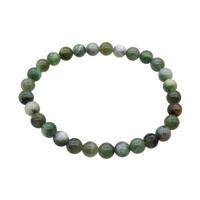 Natural Sinkiang Jadeite Bracelet Stretchy, approx 6mm dia [BR10909]