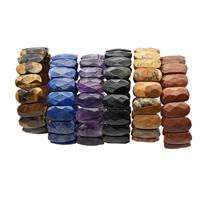 Natural Gemstone Bracelet Stretchy Mixed, approx 11-20mm [BR11106]