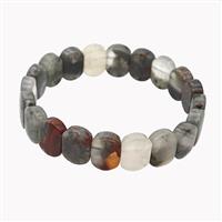 Natural African Bloodstone Bracelet Stretchy, approx 11-15mm [BR11123]