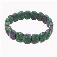 Zoisite Bracelet Stretchy Dye, approx 11-15mm [BR11127]