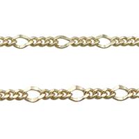 Copper Curb Chain Gold Plated, approx 4.5mm, 3mm [CH10754]