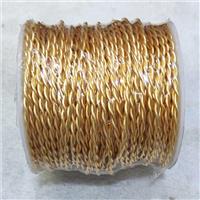 Copper Wire 18K Gold Plated, approx 2mm [CH10800]