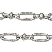 Copper Chain Platinum Plated, approx 6-9mm, 11-23mm [CH10918]