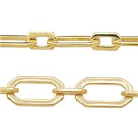 Copper Chain Gold Plated, approx 6-10mm, 9-17mm [CH10923]