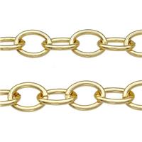 Copper Chain Gold Plated, approx 8-11mm [CH10949]