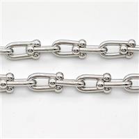 Copper Chain Platinum Plated, approx 6-13mm [CH10962]