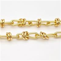 Copper Chain Infinity Gold Plated, approx 7mm, 6-18mm [CH10967]